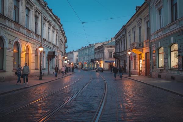 Kharkiv historic buildings and streets